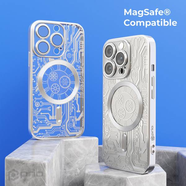 prio elegante Handyhülle MAG für iPhone 11 silber
