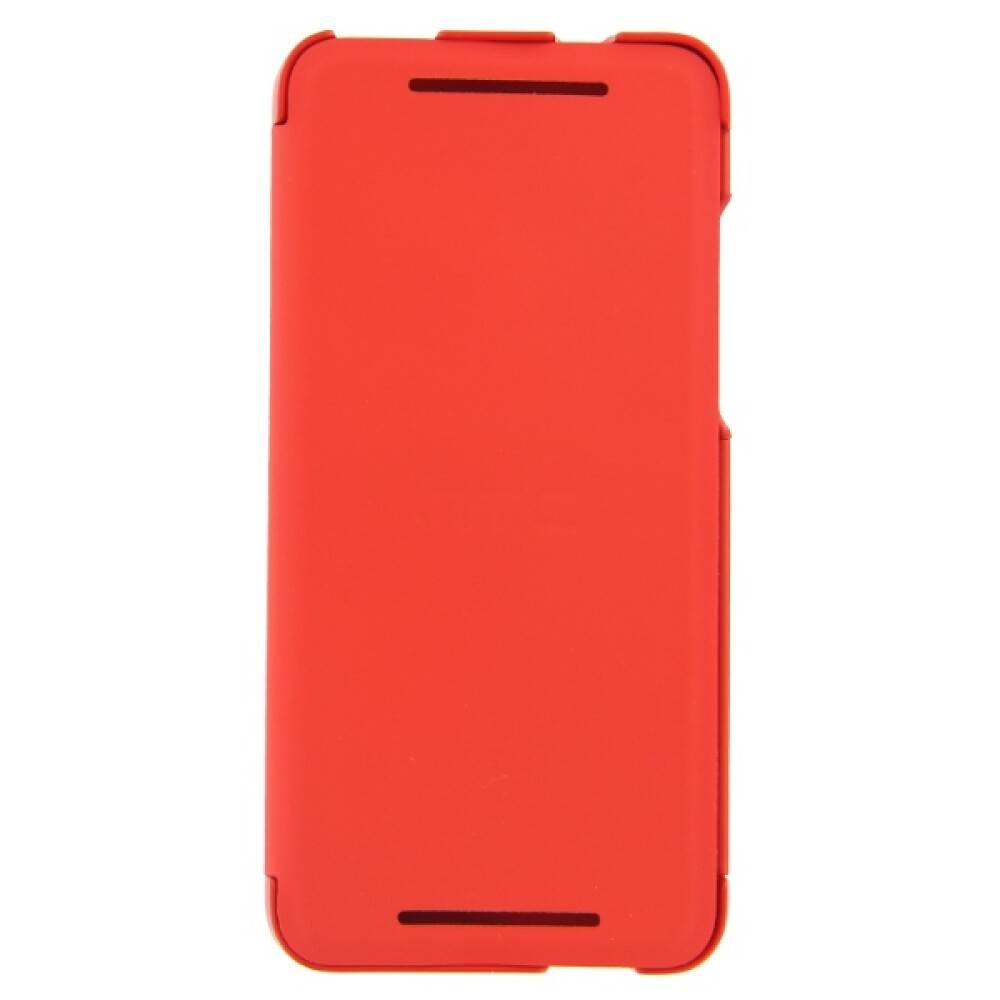 Original Flip Case Handyhülle für HTC One Mini Rot HCV851-0