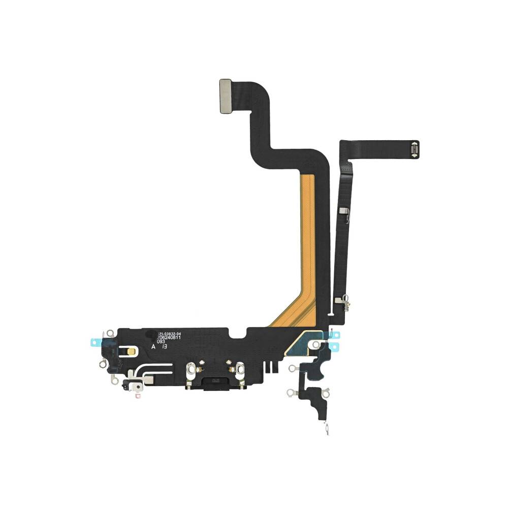 Ladebuchse für iPhone 14 Pro Max Space Schwarz Dock Connector Flex-1