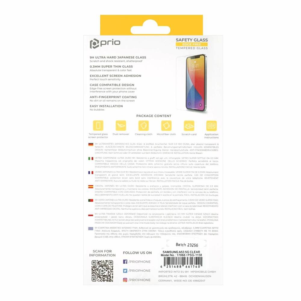 prio Displayschutzglas für Samsung A53 5G transparent-2