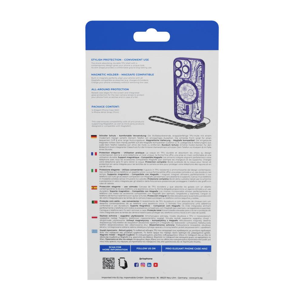 prio elegante Handyhülle MAG für iPhone 15 Pro lila-4
