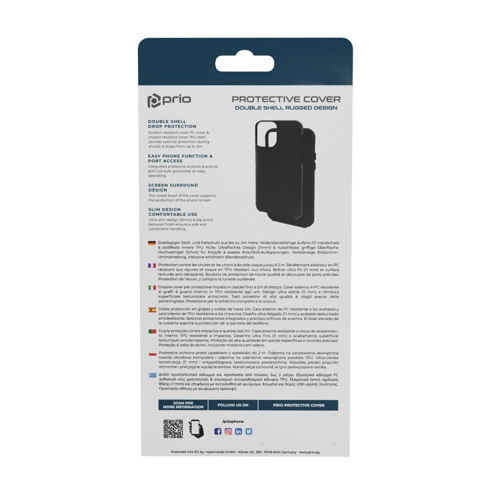 prio Protective Cover for iPhone 15 (6.1in) black-3