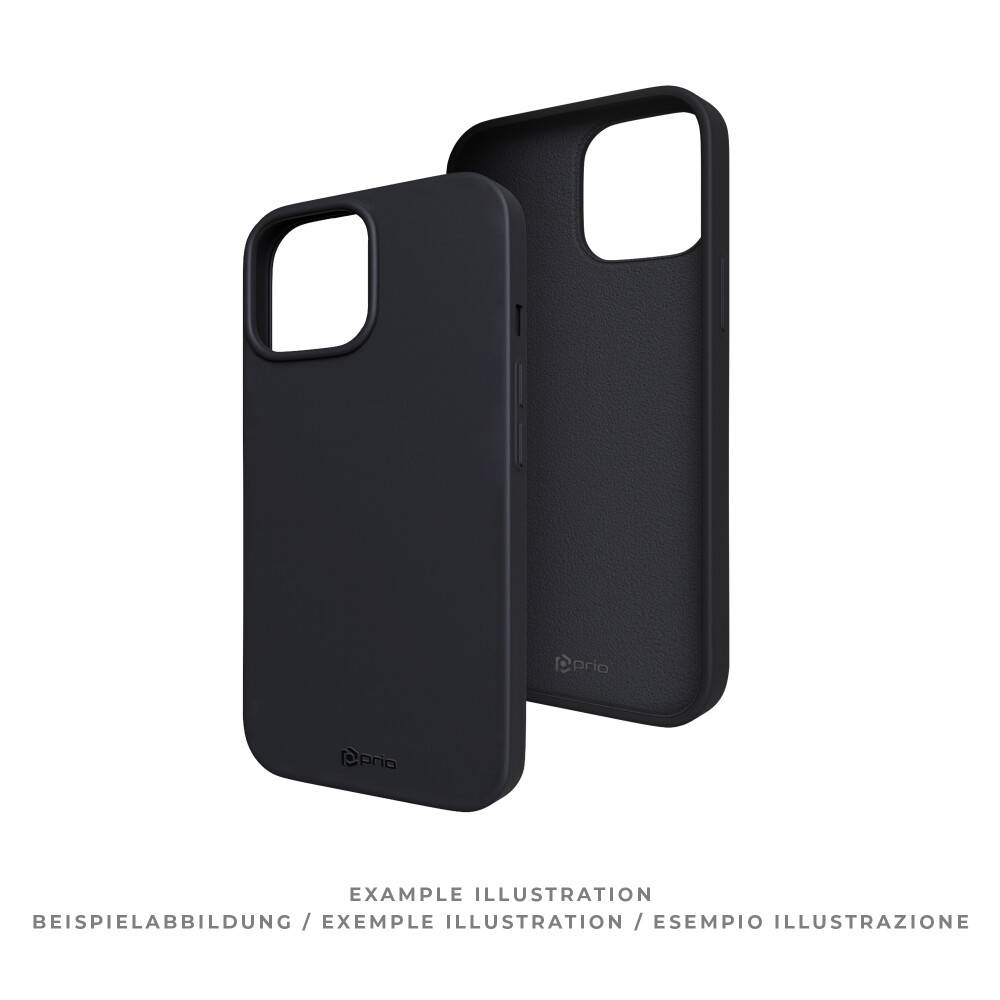 prio Silikonschutzhülle für iPhone 15 (6,1 Zoll) schwarz-1