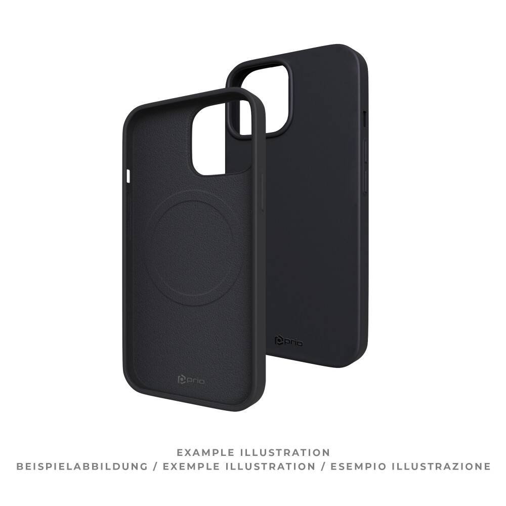 prio Silikonschutzhülle MAG für iPhone 15 Plus (6,7 Zoll) schwarz-1