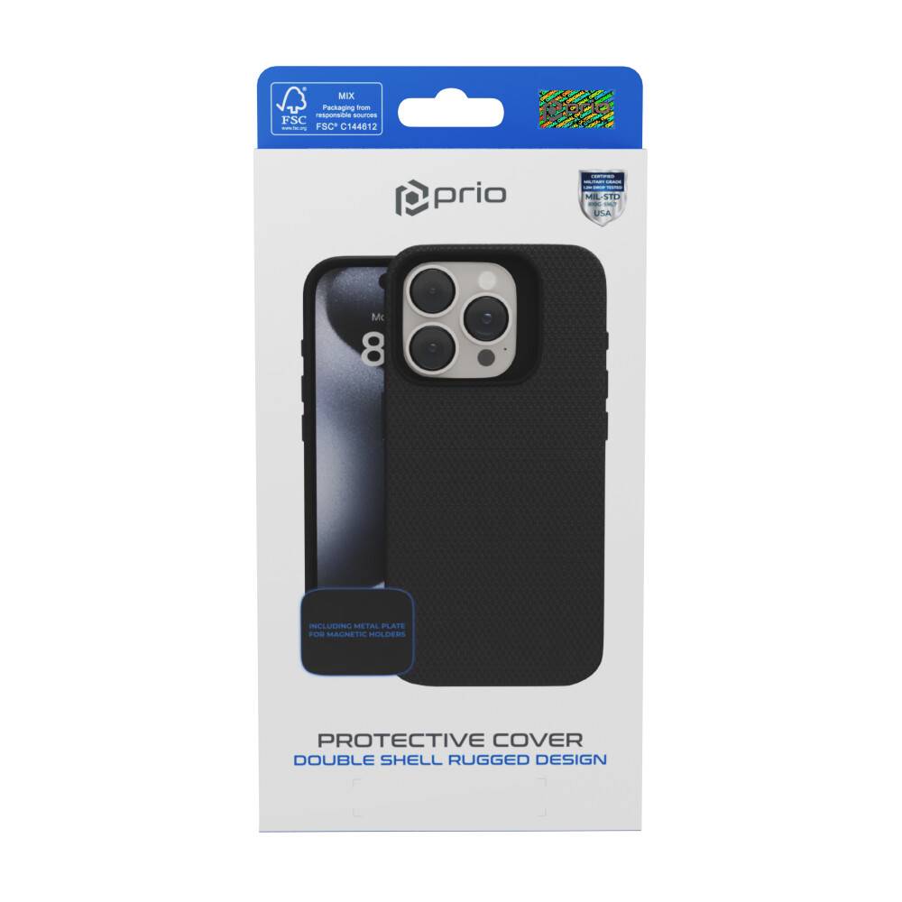 prio Schutzhülle für iPhone 14 schwarz-1