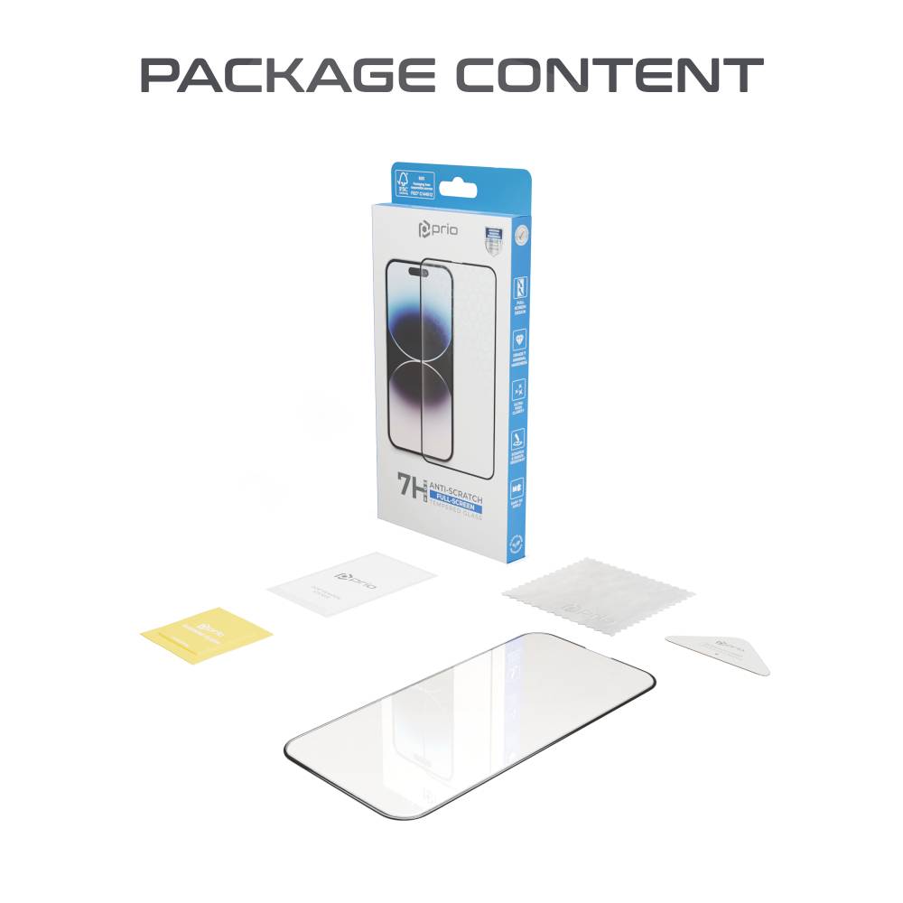 prio 3D Anti-Scratch Displayschutzglas für iPhone 15 Plus (6,7 Zoll) schwarz-1
