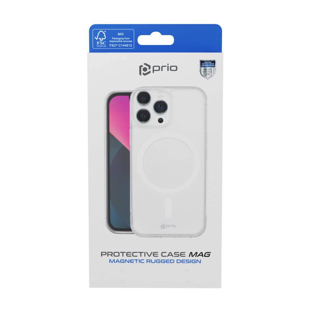 prio Schutzhülle MAG für iPhone 15 Pro klar-4