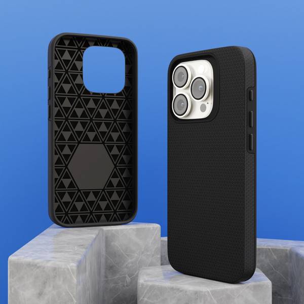 prio Schutzhülle für iPhone 16 Pro (6,3 Zoll) schwarz