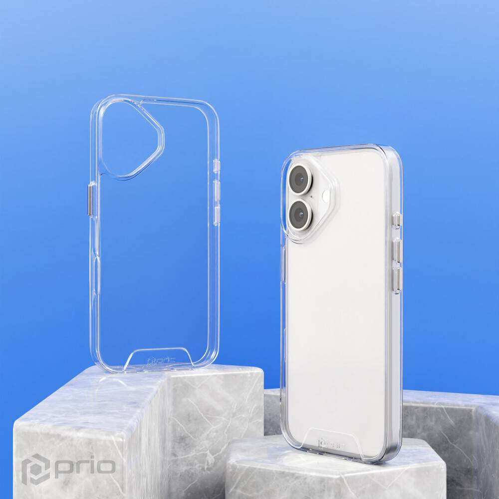 prio Schutzhülle für iPhone 16 Plus (6,7 Zoll) klar-0