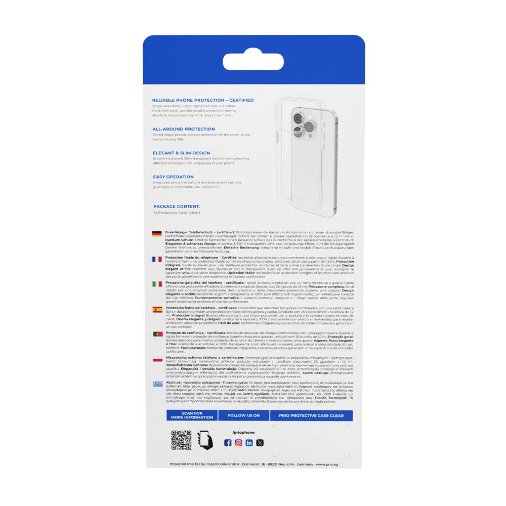 prio Schutzhülle für iPhone 16 Plus (6,7 Zoll) klar-3
