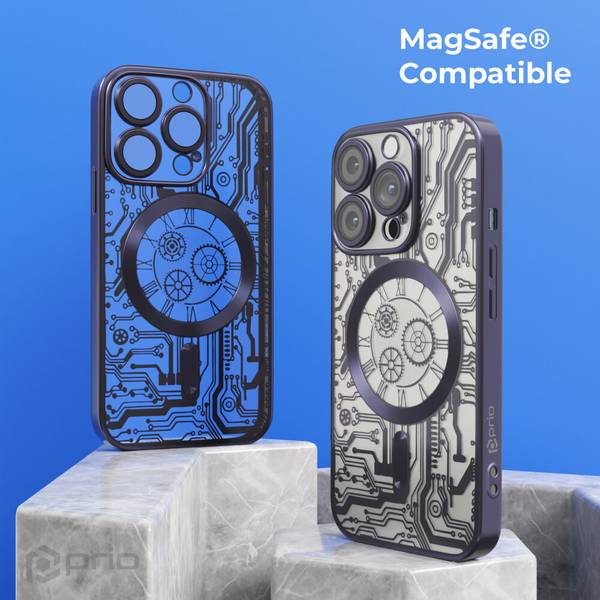 prio elegante Handyhülle MAG für iPhone 15 Plus schwarz
