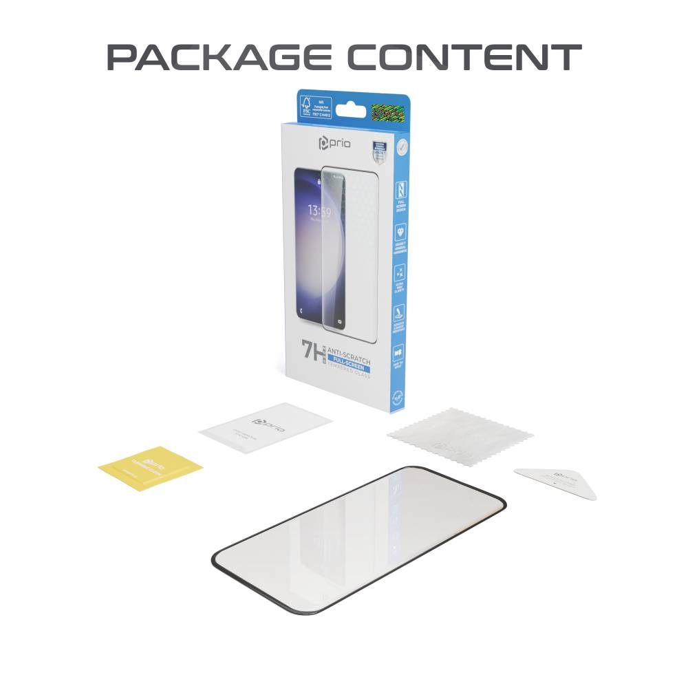 prio 3D Anti-Scratch Panzerglas für Samsung S24 schwarz-1