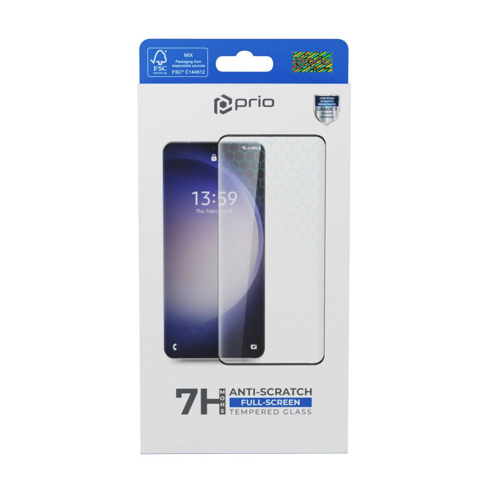 prio 3D Anti-Scratch Panzerglas für Samsung S24 schwarz-2
