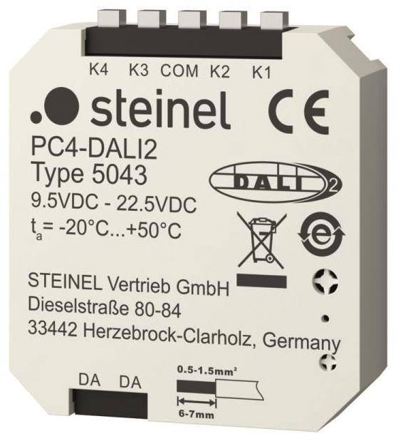 STEINEL - Tasterkoppler PB4-DALI2 weiß Zubehör Unterputz 082123-0