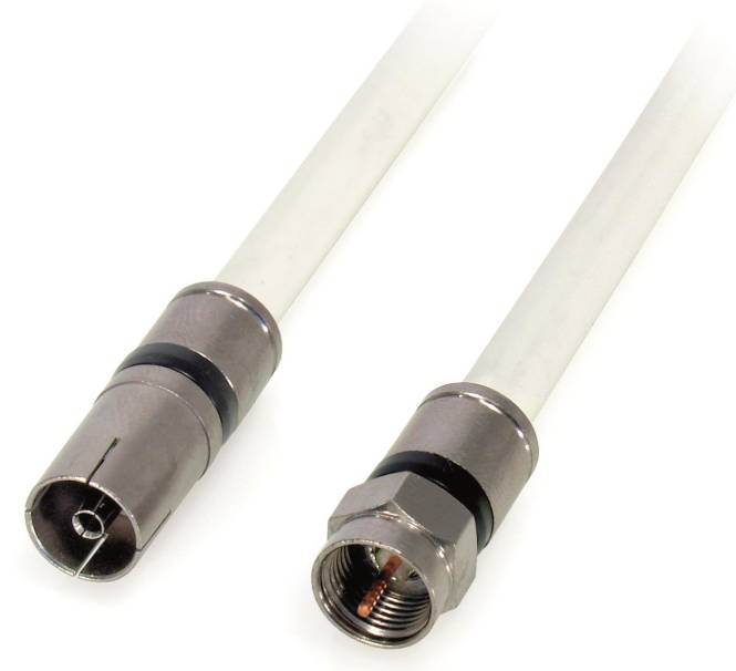 Televes Anschlusskabel 1,5m FS-KK2015 >90dB F-Stecker/IEC Kupplung Install.Baumaterial Antennen-0