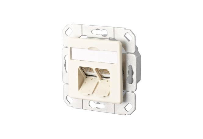 Metz E-DAT Design 8/8(8) UPK1307441101-I Cat5e Class E RAL 1013 Install.Baumaterial Netzw.Telekomm-0