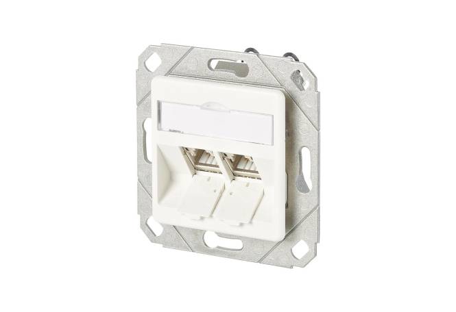 Metz C6A Modul 2 Port 130B11D21102-E 180° Upk RAL9010 Install.Baumaterial Netzw.Telekomm-0