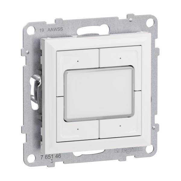 Legrand 765612 Seano MyHome Szenentaster zum Abrufen von 4 Szenarien in der Install.Baumaterial