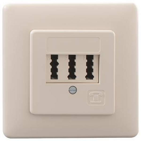 FM Anschlussdose TAE 2x6/6 NFF UP perlweiss 103 102 10 Install.Baumaterial Netzw.Telekomm