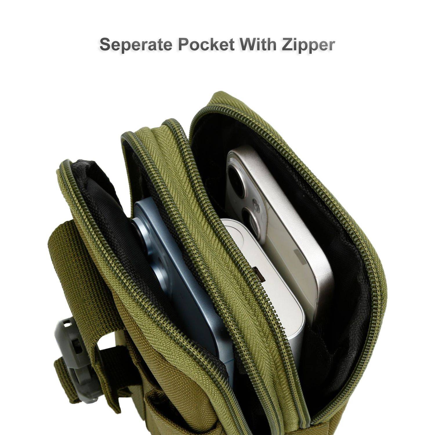 Taktische Handytasche -Molle- EDC-Tasche für WIKO GETAWAY Hülle mit Schultergurt Militär Hülle Gürteltasche max. 6.7-1