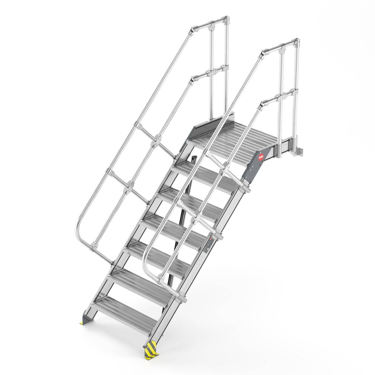 Hailo Plattformtreppe wandmontiert Neigung 60° Stufenbreite 600mm 10 Stufen-0
