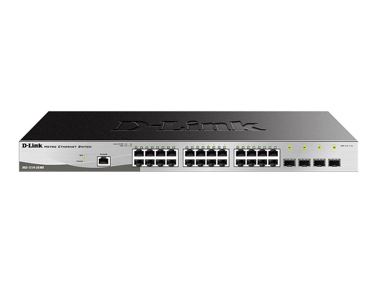 D-Link DGS 1210-28/ME - Switch - managed - 24 x 10/100/1000 4 x Gigabit SFP-2