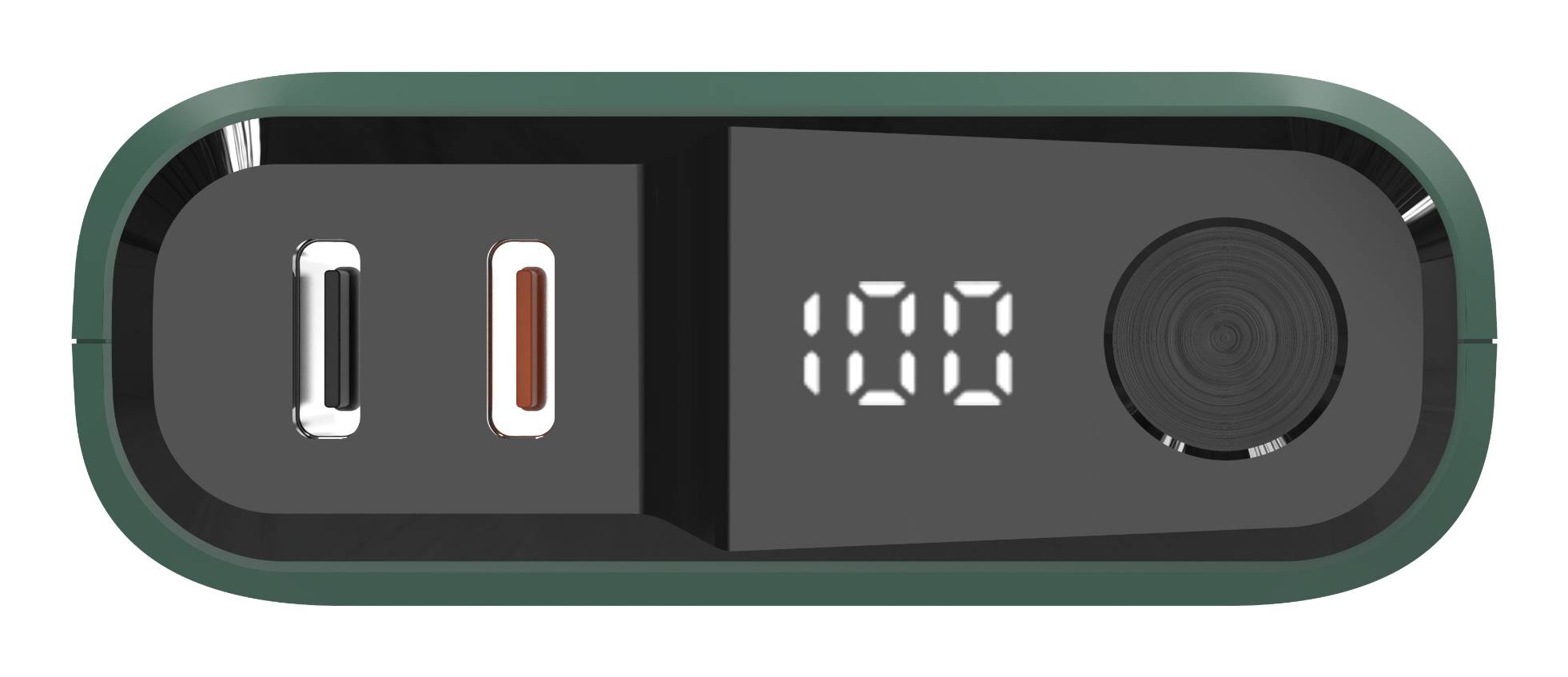 RealPower PB-10000C PD+, 10000 mAh, Dunkelgrün-3