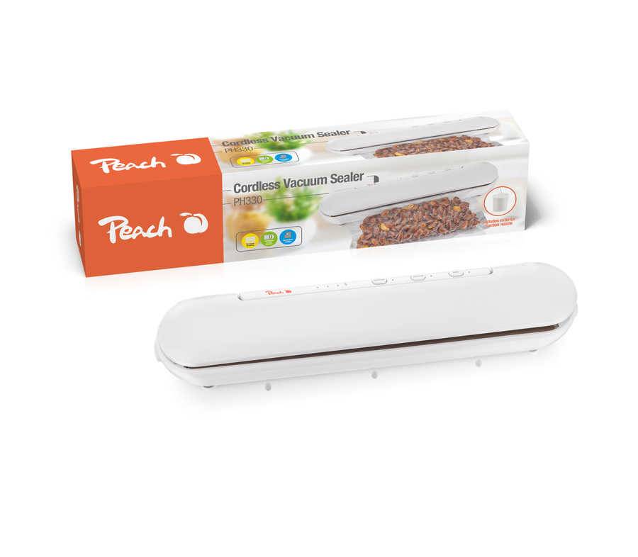 PEACH - Akku Vakuumierer PH330 weiß kabellos-1