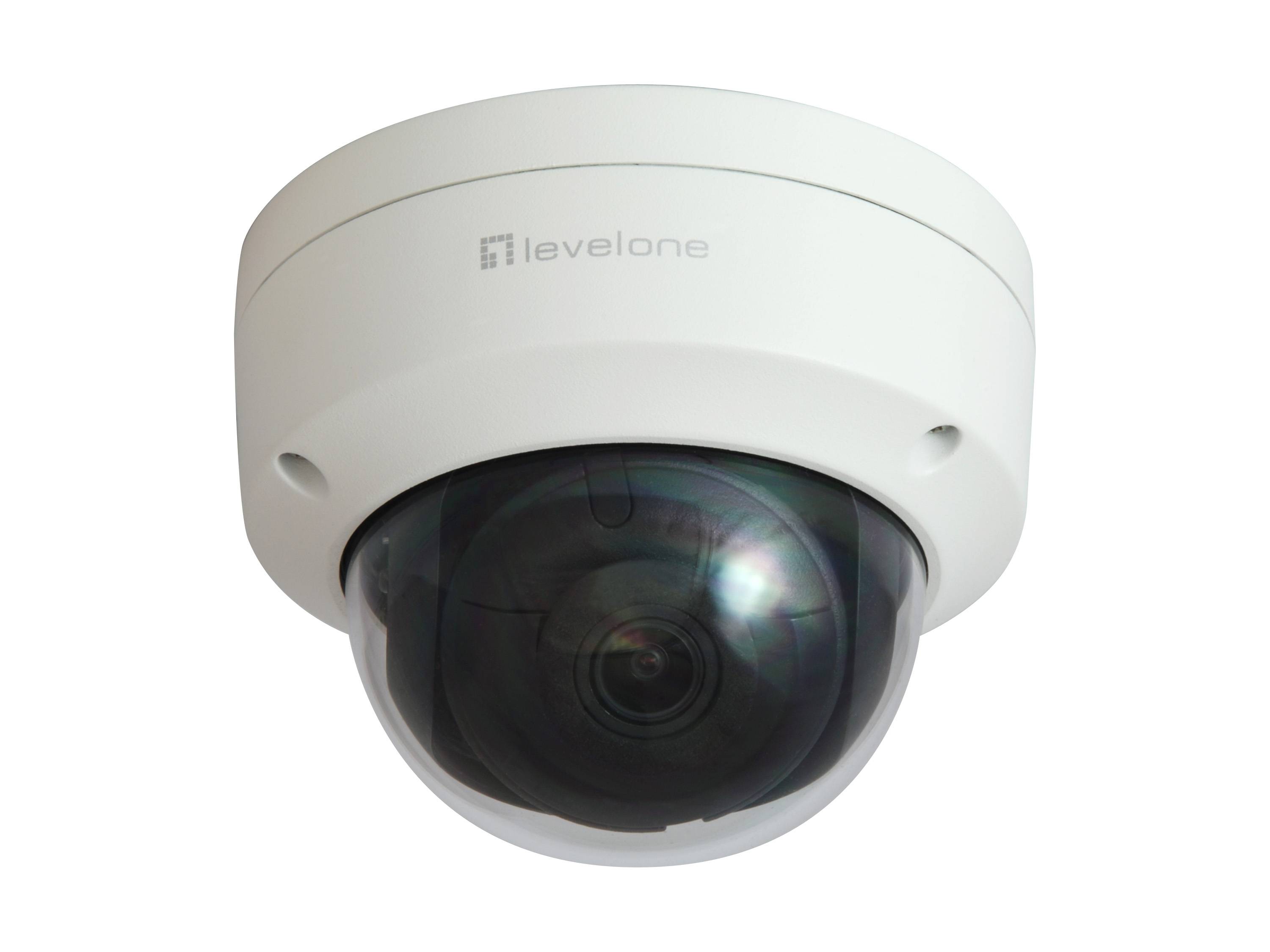 LEVELONE - IPCam FCS-3402 Dome Out 2MP H.265 IR6 PoE - Netzwerkkamera-0