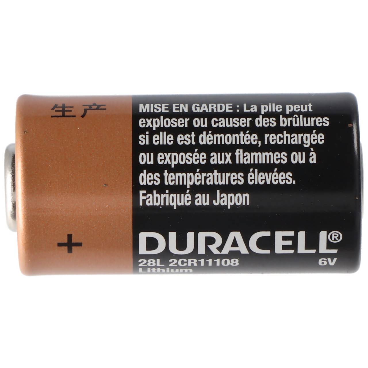 Duracell Photobatterie PX28L Lithium 6V 150mAh, 2CR11108, 2CR13252, L544-3
