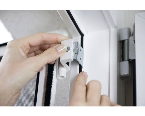 Comfort-Adapterset für Fliegengitter-Alu-Rahmen weiß-1