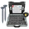 FRANTOS Schrauben-Sortiment Spanplattenschrauben Sortiment Edelstahl A2 3.151 tlg. + TX Bit-Sortimentsbox