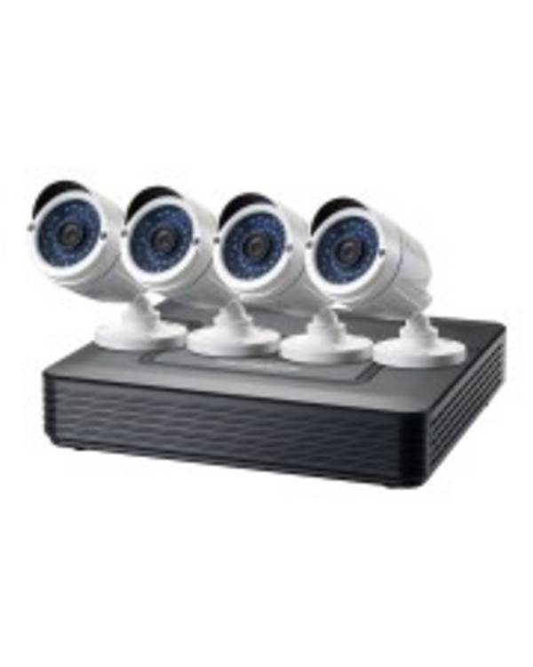 LevelOne CCTV 8-Kanal Fix Out H.265 IR 4xCam inkl.