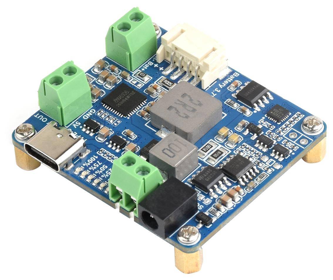 Waveshare Solar Power Manager Modul D, 5V/3A Ausgang, MPPT, USB Type-C, für 6V-24V Solarpanels-1