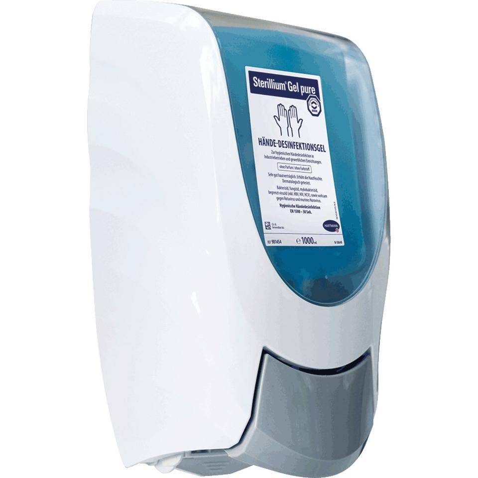 Hartmann Spender CleanSafe basic, weiß, Kunststoff, für 1000ml Überkopfflasche-0