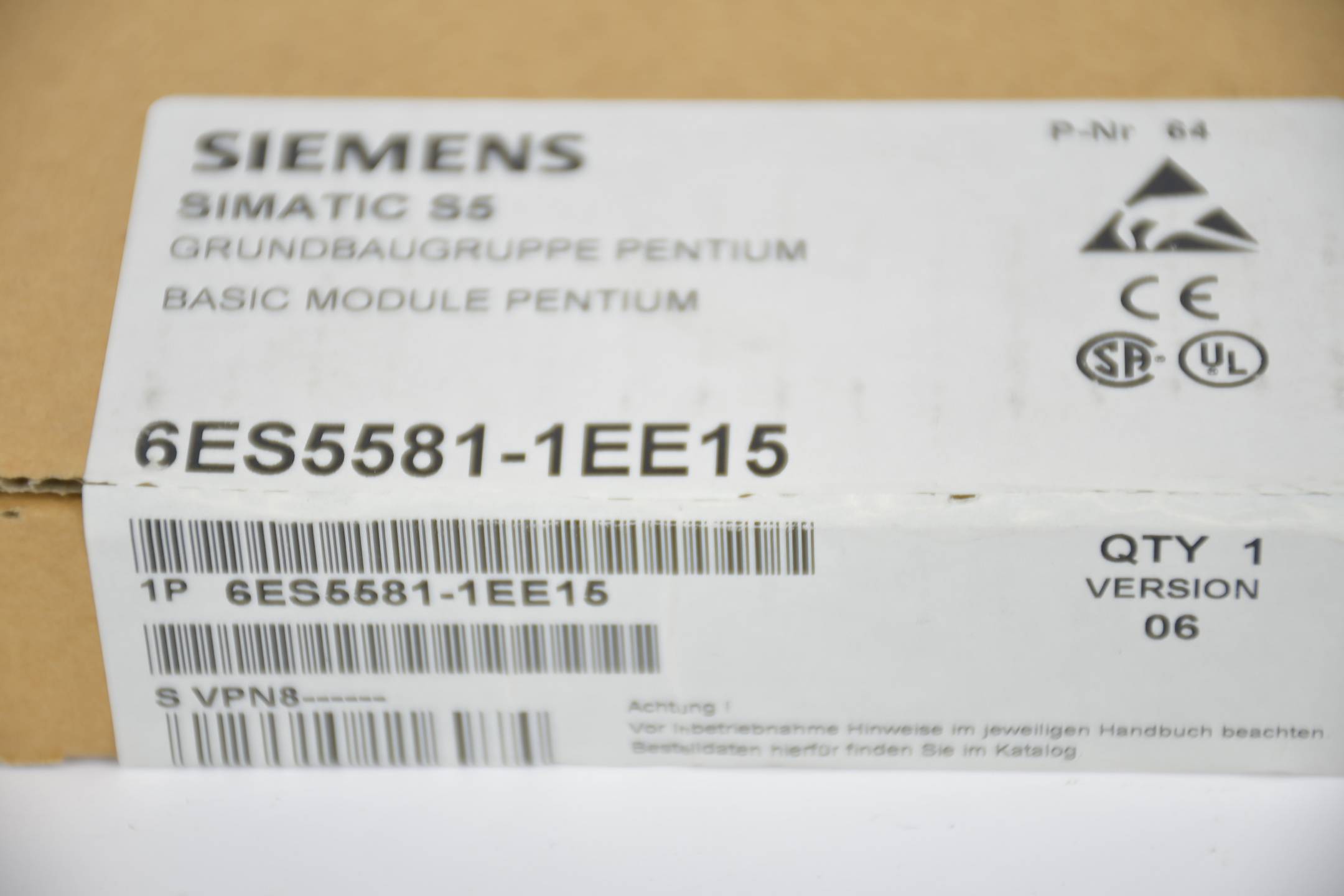 Siemens simatic S5 CP581/P5 Grundbaugruppe 6ES5581-1EE15 ( 6ES5 581-1EE15 ) E6-0
