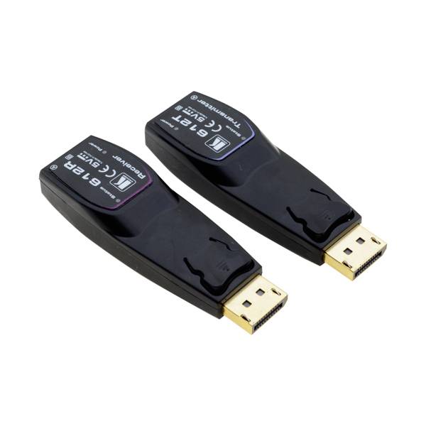 KRAMER 612R/T Set - 4K DisplayPort Sender & Empfänger über MM-Glasfaser (4K@60Hz | 4:4:4 | Multi-Mode-Glasfaser)