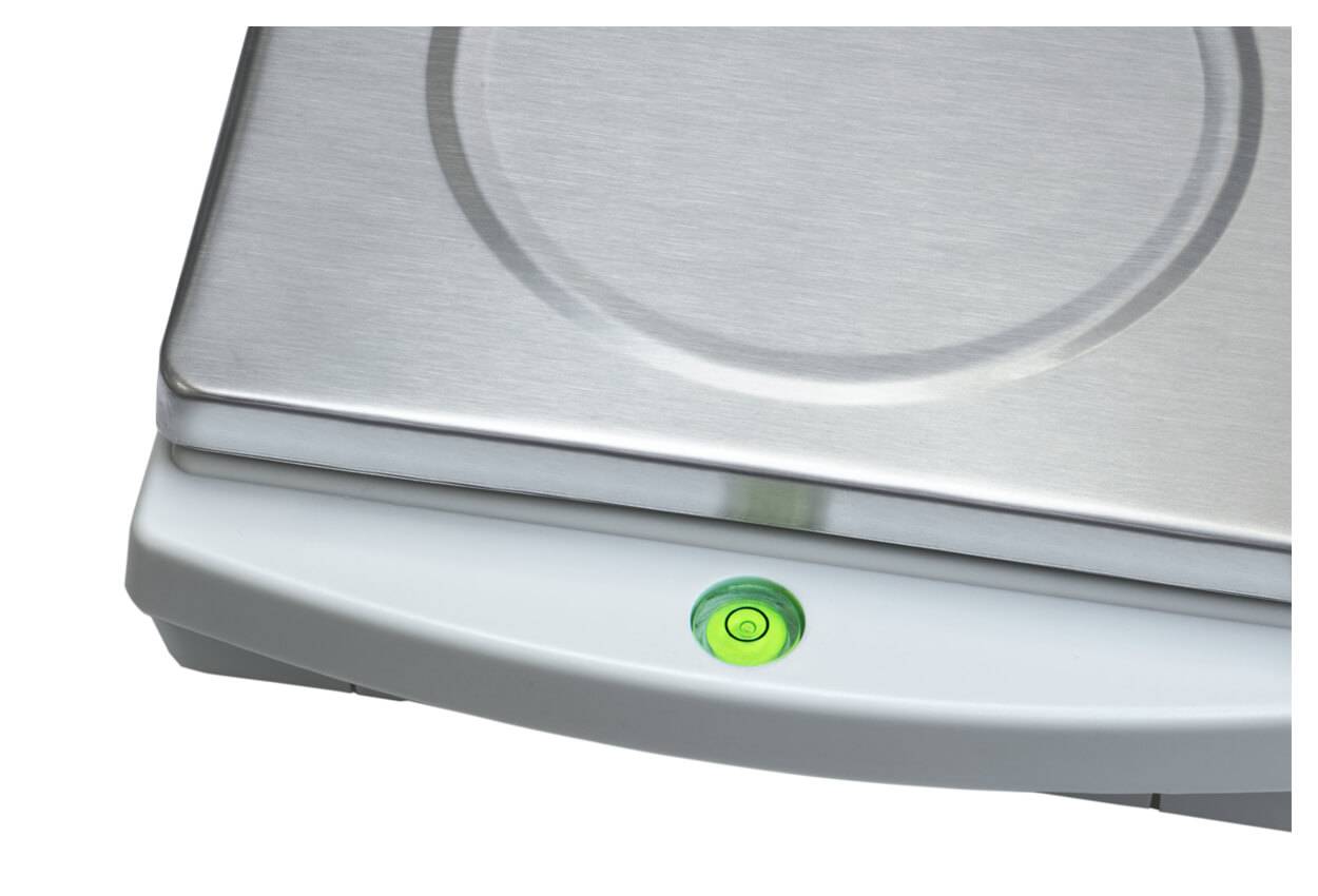 BOSCHE Wägetechnik Tischwaage WS-K, Wägebereich 6 kg, Ablesbarkeit 1 g, Silber, Weiß-4