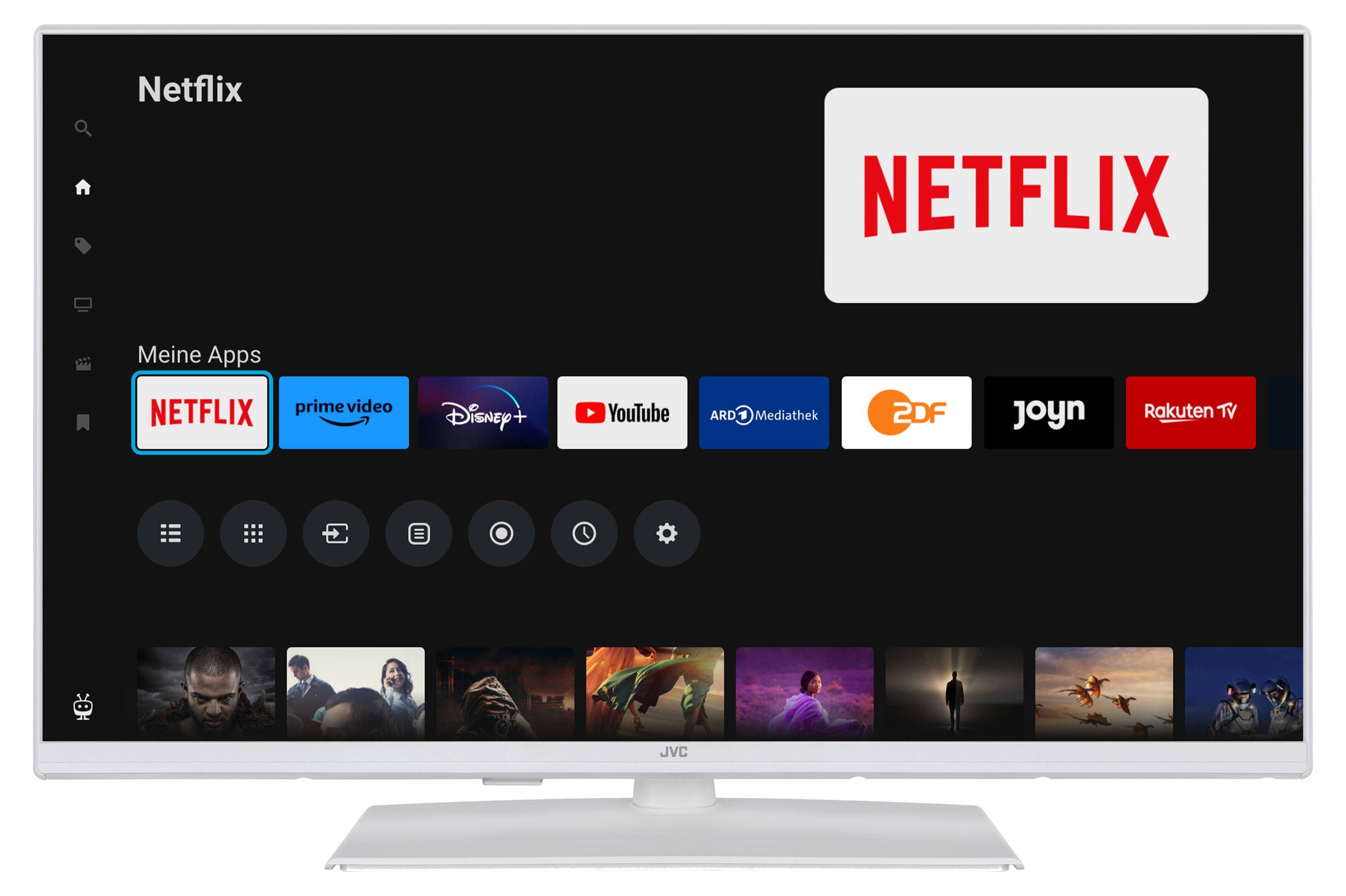 JVC LT-32VF5355W Fernseher 32 Zoll Smart TV by TiVo Full HD, HDR, Triple Tuner, 6 Monate HD+ (2026)-1