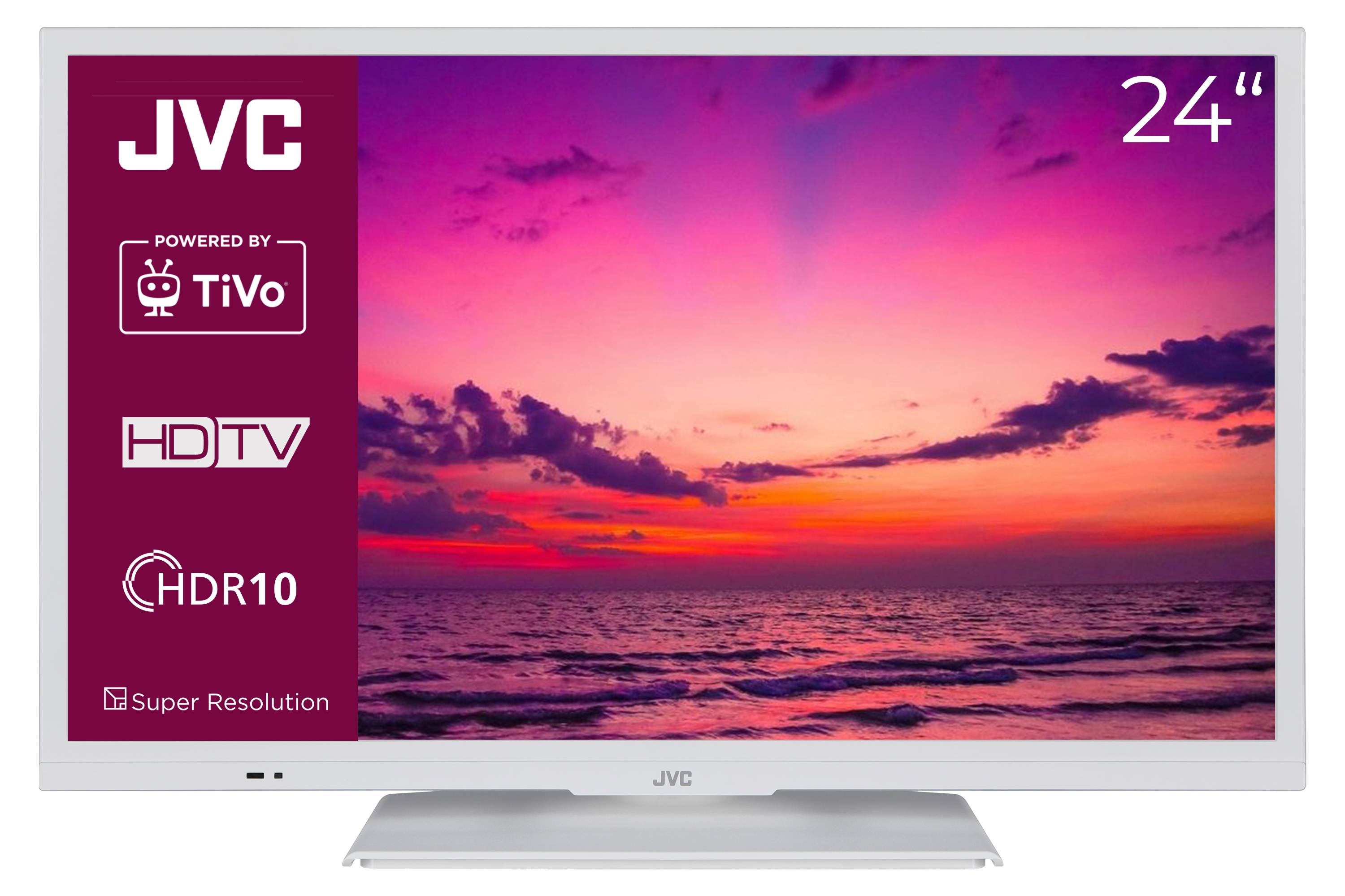 JVC LT-24VH5455W Fernseher 24 Zoll Smart TV by TiVo HD-Ready, HDR, Triple-Tuner, 6 Monate HD+ (2026)-0