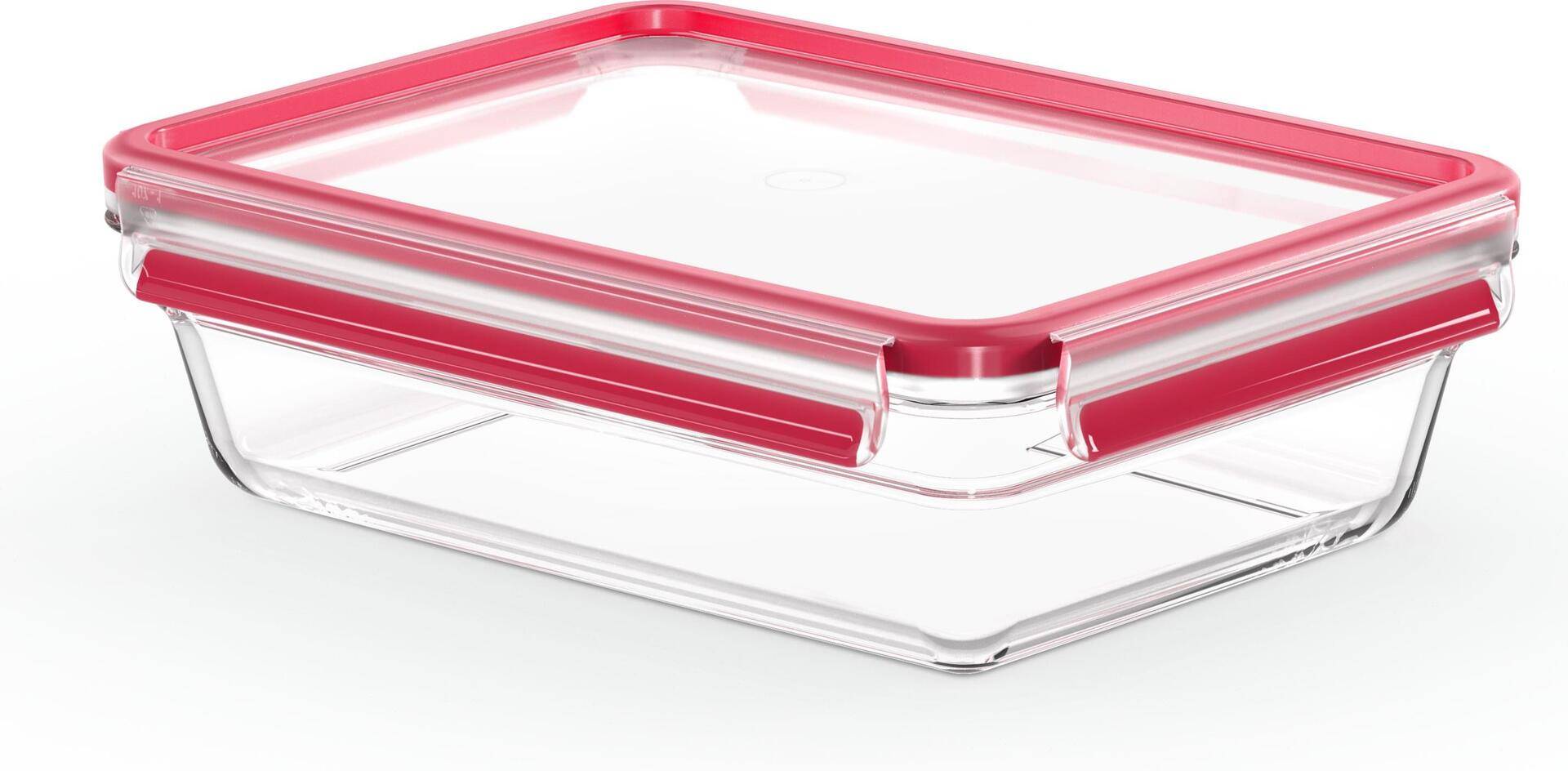 EMSA - Clip & Close Glas - Box - Rechteckig - 2 l - Transparent - Glas - 420°C-0