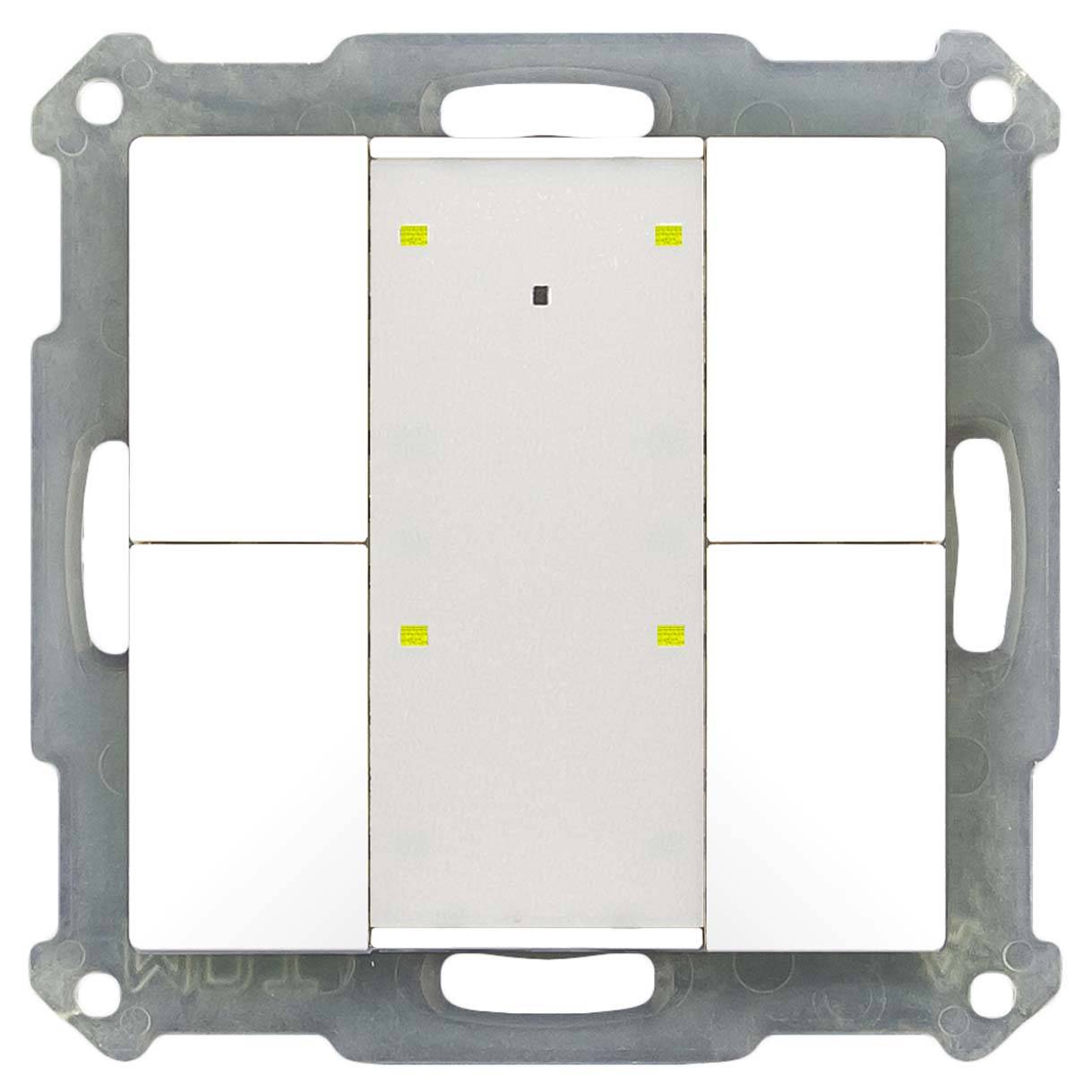 MDT Tastsensor KNX UP ws glz 4f 4pkt LED BE-TA55P4.G1 inkl.Ankoppl-0