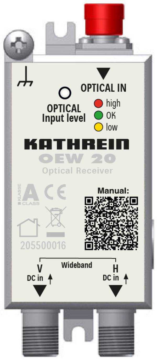KATH Opt.Empfänger 2xBreitband OEW 20 Ausgang Opt.15-5dBm FC/PC 205500016