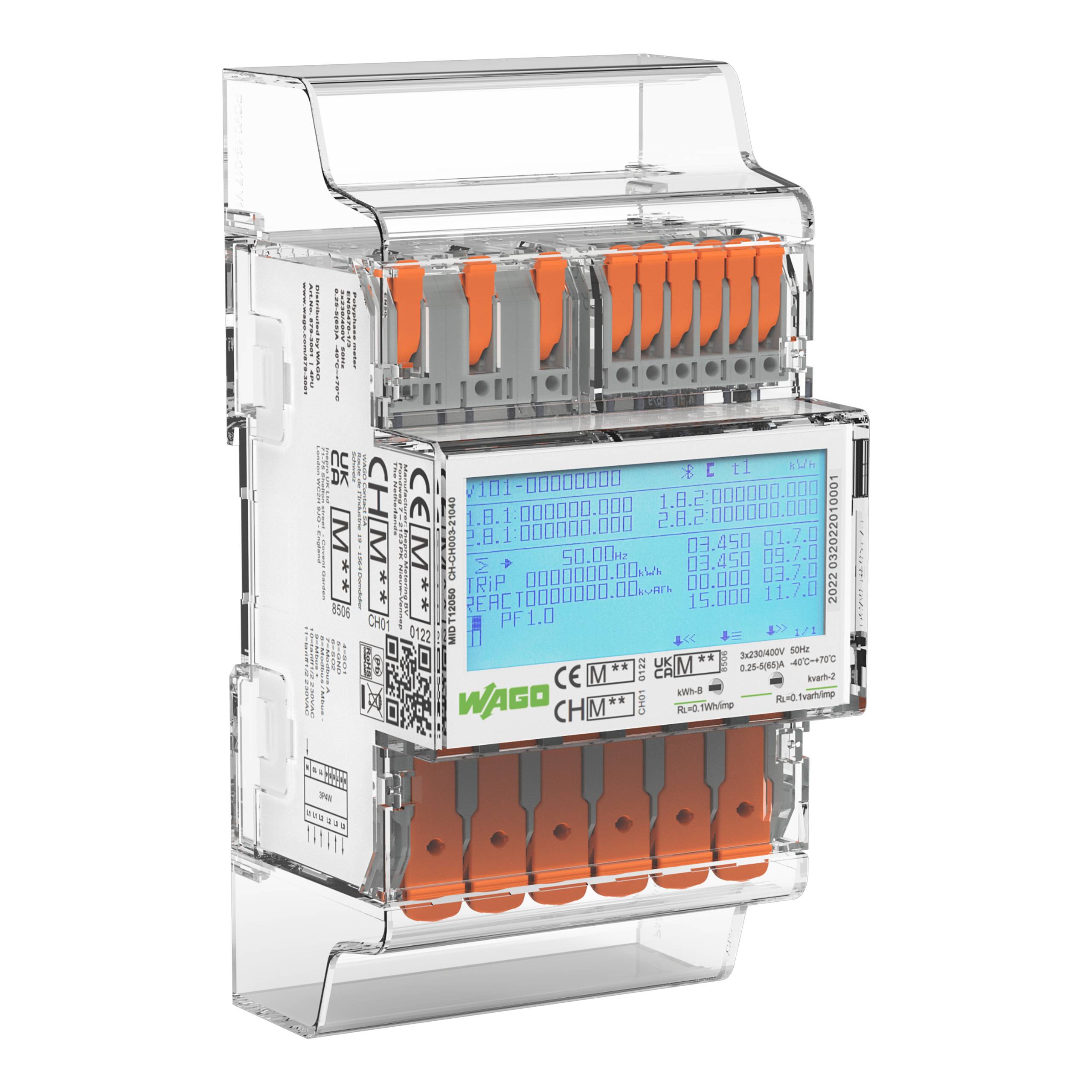 WAGO GmbH & Co. KG Energiezähler MID Direktanschluss,65A 879-3001-0