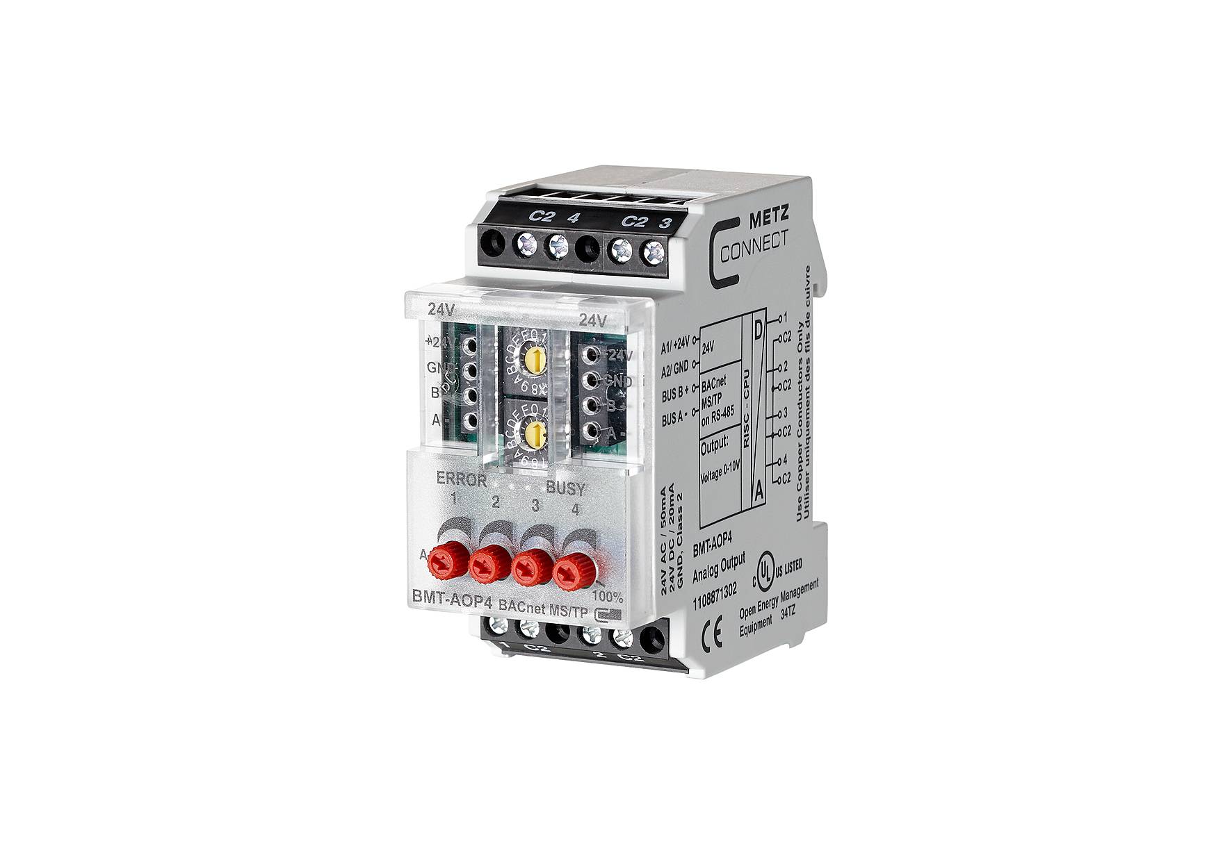 BTR 1108871302 BMT-AOP4 BACnet MS/TP Modul m.4analog Ausgängen-0