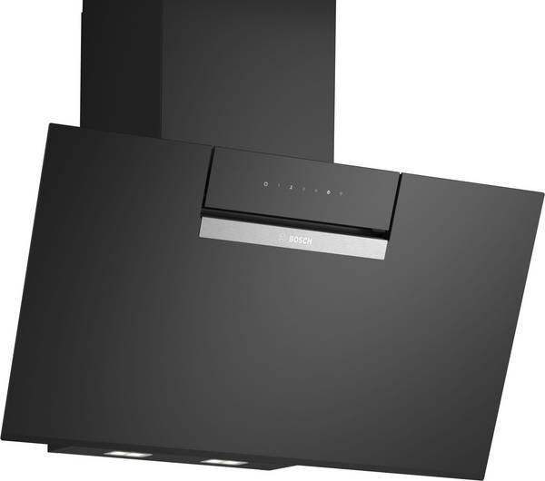 Bosch Dunstabzugshaube DWK87FN60 Serie 4 | Wandesse schräg | 80 cm | Home Connect | EcoSilence Drive | LED | Schwarz