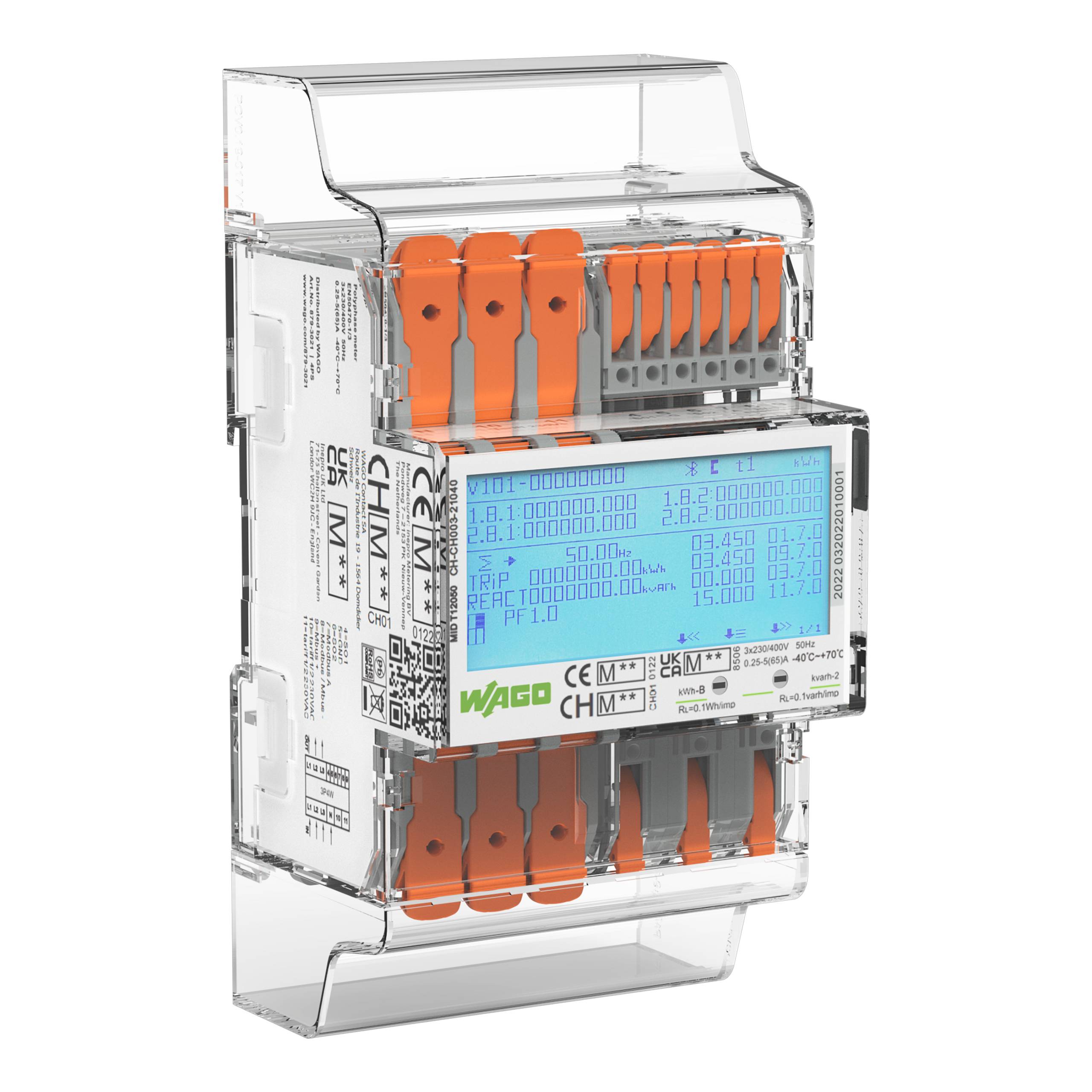 WAGO GmbH & Co. KG Energiezähler MID Direktanschluss,65A 879-3021-0