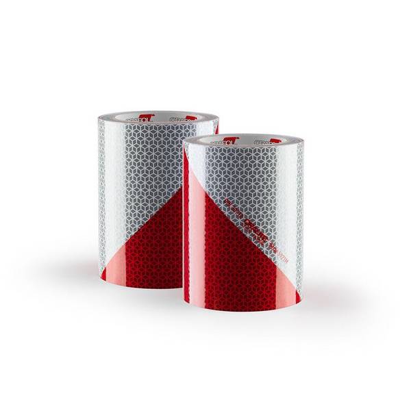 Fahrzeugwarnmarkierung ORALITE® 5921M, DIN 30710, Set links-/rechtsweisend, 282 mm x 9 m
