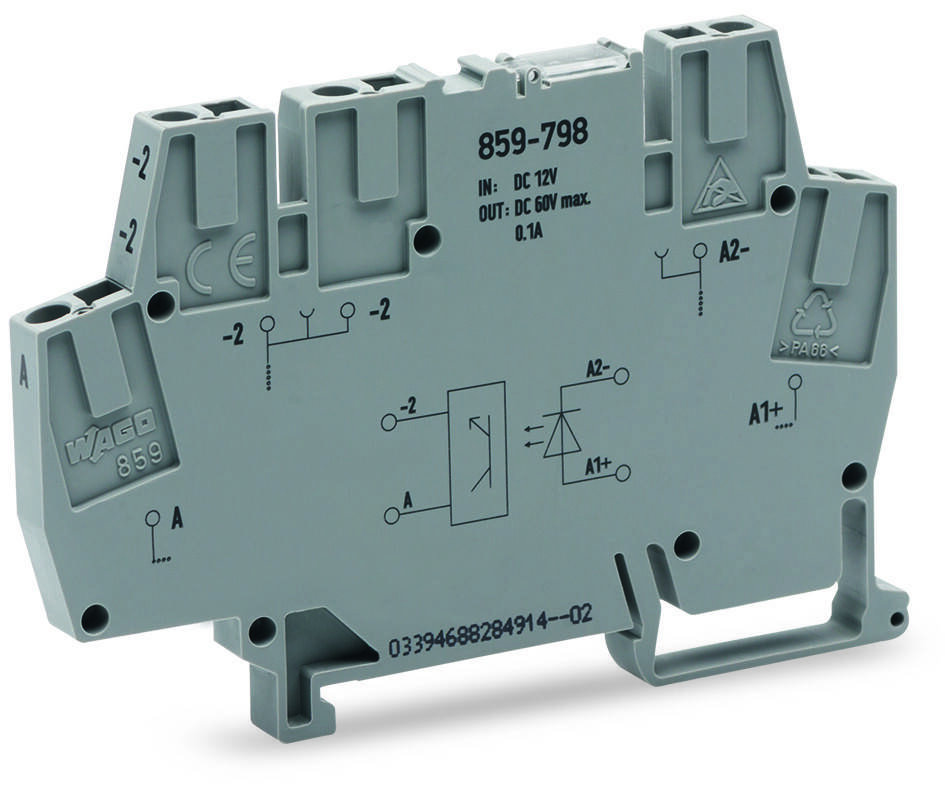 859-798 Optokopplermodul,Eingangsnennspannung DC 12 V-0