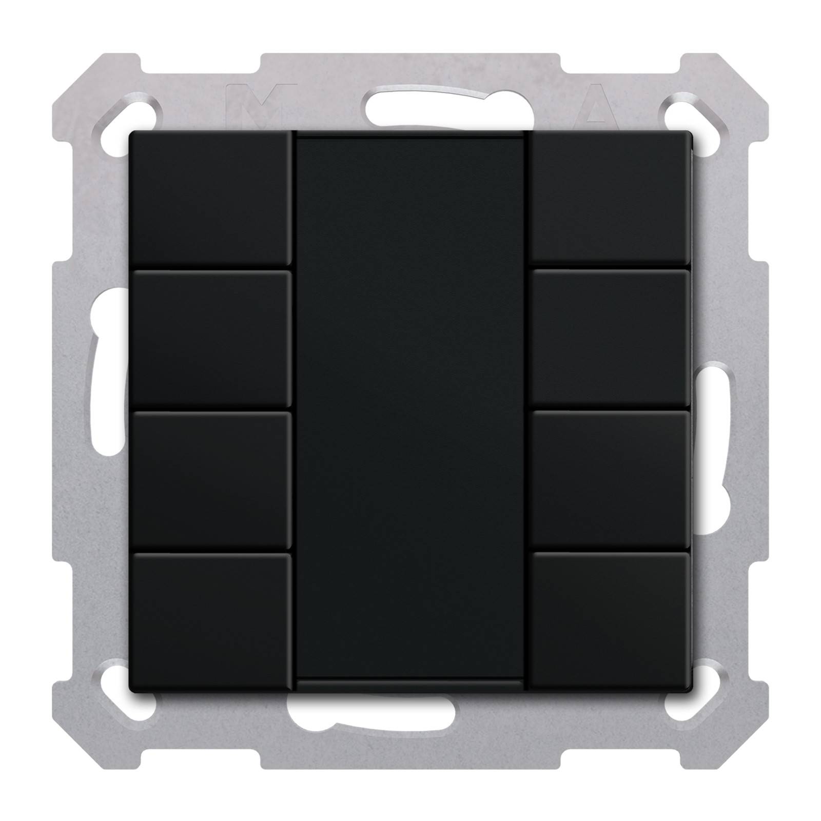 MDT technologies KNX Taster 55 8-fach Schwarz matt BE-TA550806.02-0